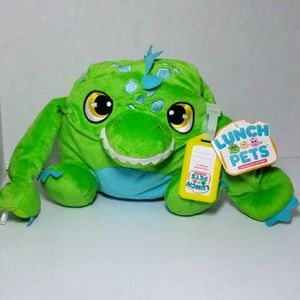 Lunch Pets Munchosaur Green Plush Insulated Lunch Bag